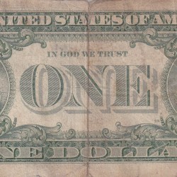 Alternative view of United States 1 Dollar (1957) Silver Certificate, Blue Seal Rare World Note #B2