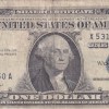 United States 1 Dollar (1957) Silver Certificate, Blue Seal Rare World Note #B2