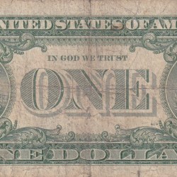 Alternative view of United States 1 Dollar (1957) Silver Certificate, Blue Seal Rare World Note #B2