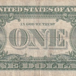 Alternative view of United States 1 Dollar (1957) Silver Certificate, Blue Seal Rare World Note #B2