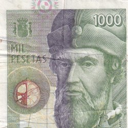 Alternative view of Spain 1000 Pesetas Rare World Note #B2
