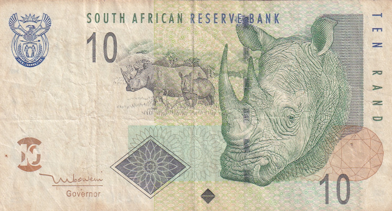 South Africa 10 Rand Rare World Note#B2