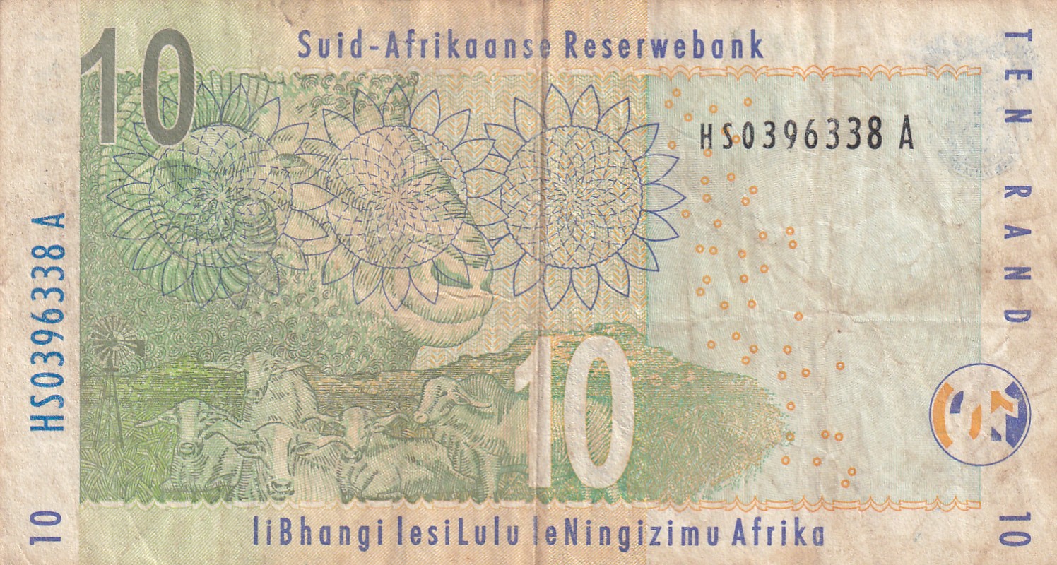 South Africa 10 Rand Rare World Note#B2 - Image 2