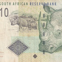 South Africa 10 Rand Rare World Note#B2