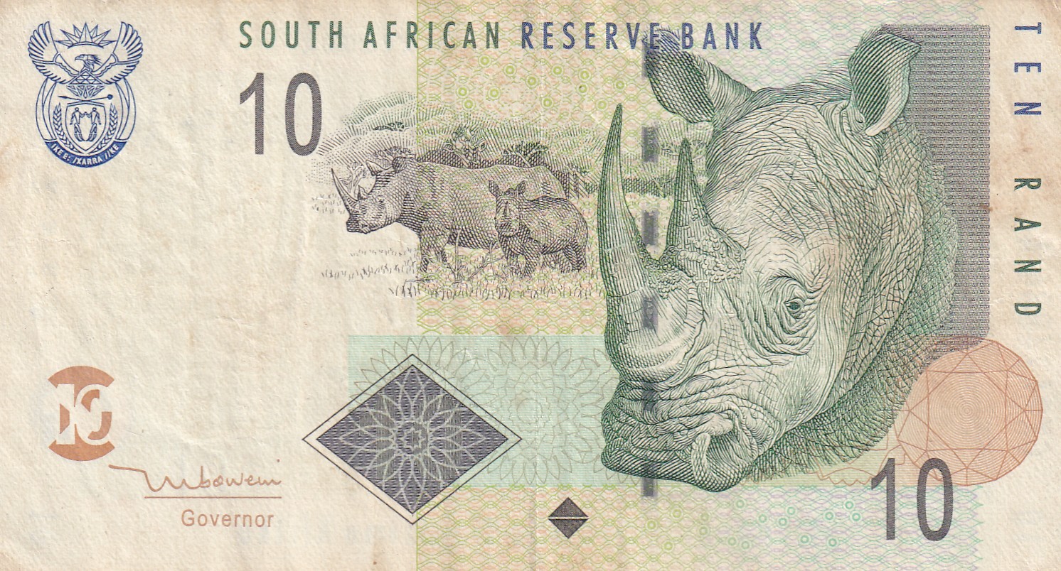 South Africa 10 Rand Rare World Note#B2