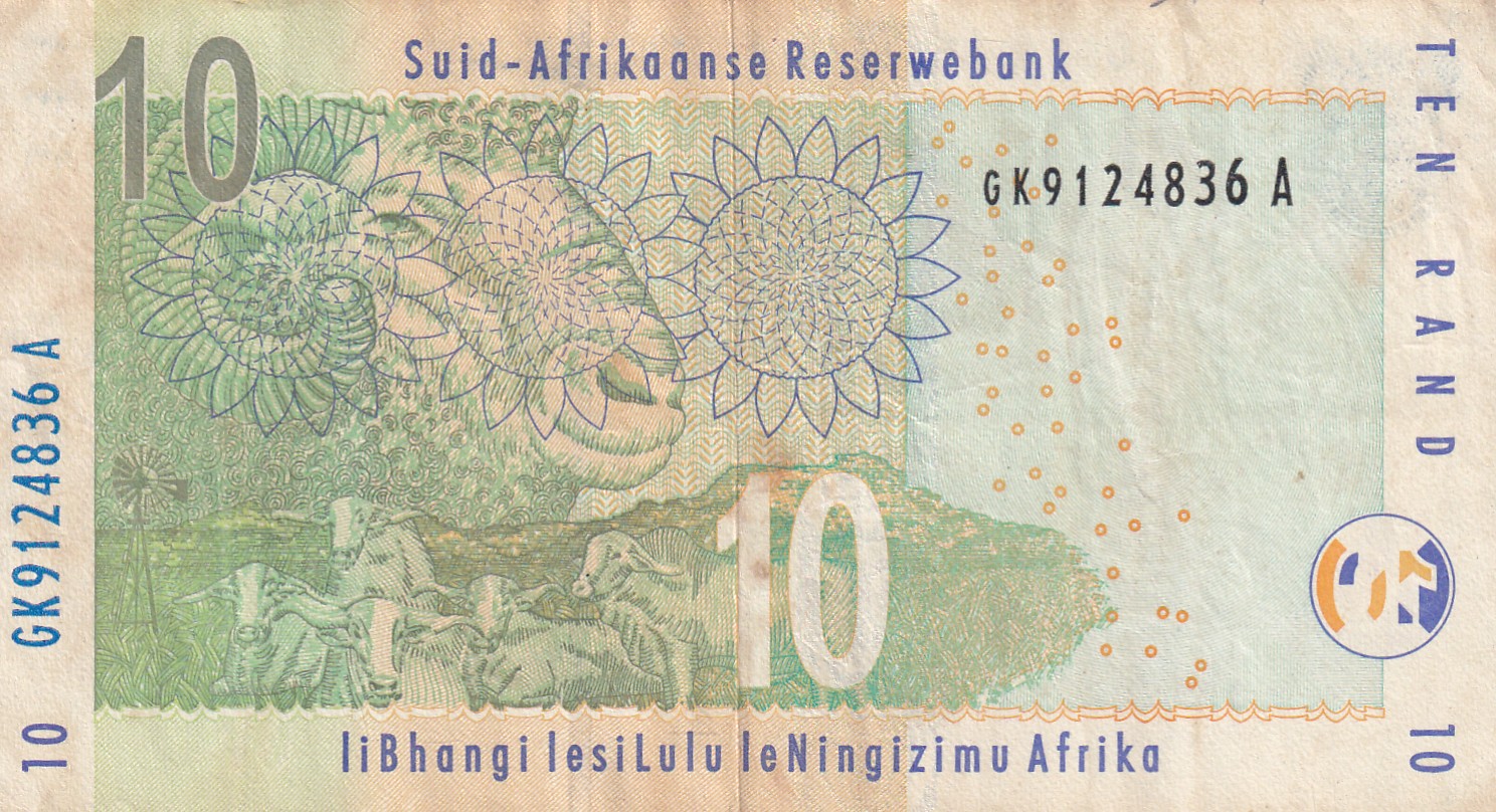 South Africa 10 Rand Rare World Note#B2 - Image 2
