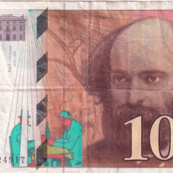 France 100 Francs Paul Cézanne Rare World Note #B2