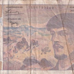 Alternative view of Francs 20 Francs Rare World Note#B2