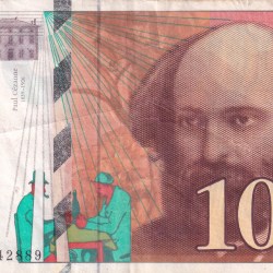 France 100 Francs Paul Cézanne Rare World Note #B2