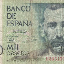 Spain 1000 Pesetas Rare World Note #B2