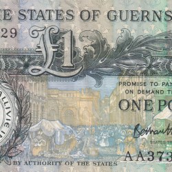 Guernsey 1 Pound Rare World Note #B2