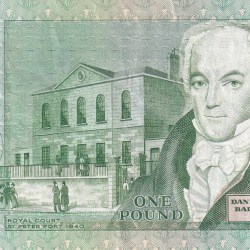 Alternative view of Guernsey 1 Pound Rare World Note #B2
