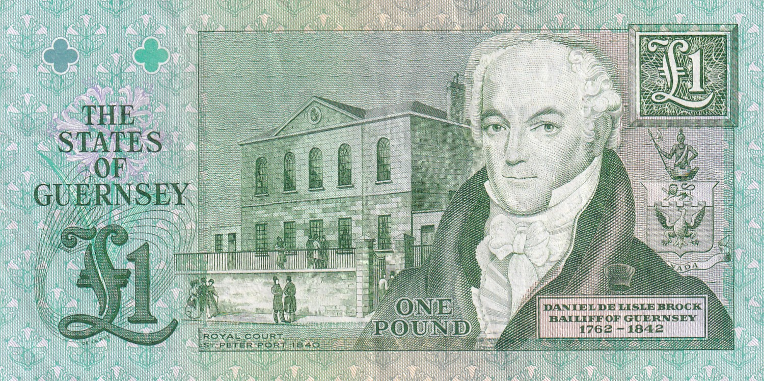 Guernsey 1 Pound Rare World Note #B2 - Image 2