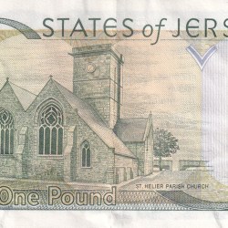 Alternative view of Jersey 1 Pound Rare World Note #B2