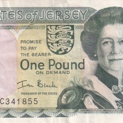 Jersey 1 Pound Rare World Note #B2