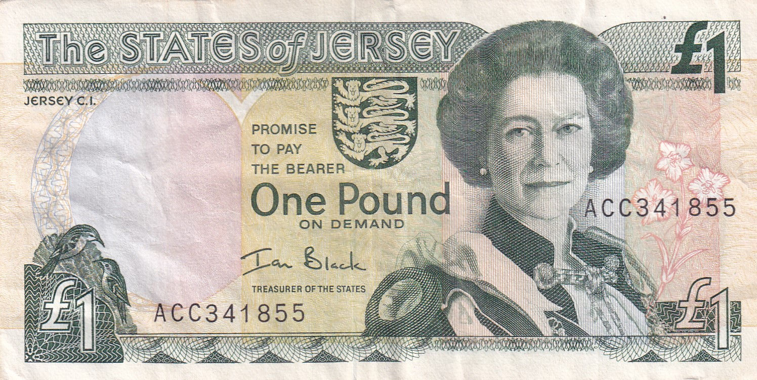Jersey 1 Pound Rare World Note #B2