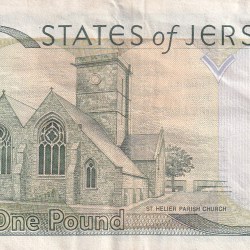 Alternative view of Jersey 1 Pound Rare World Note #B2
