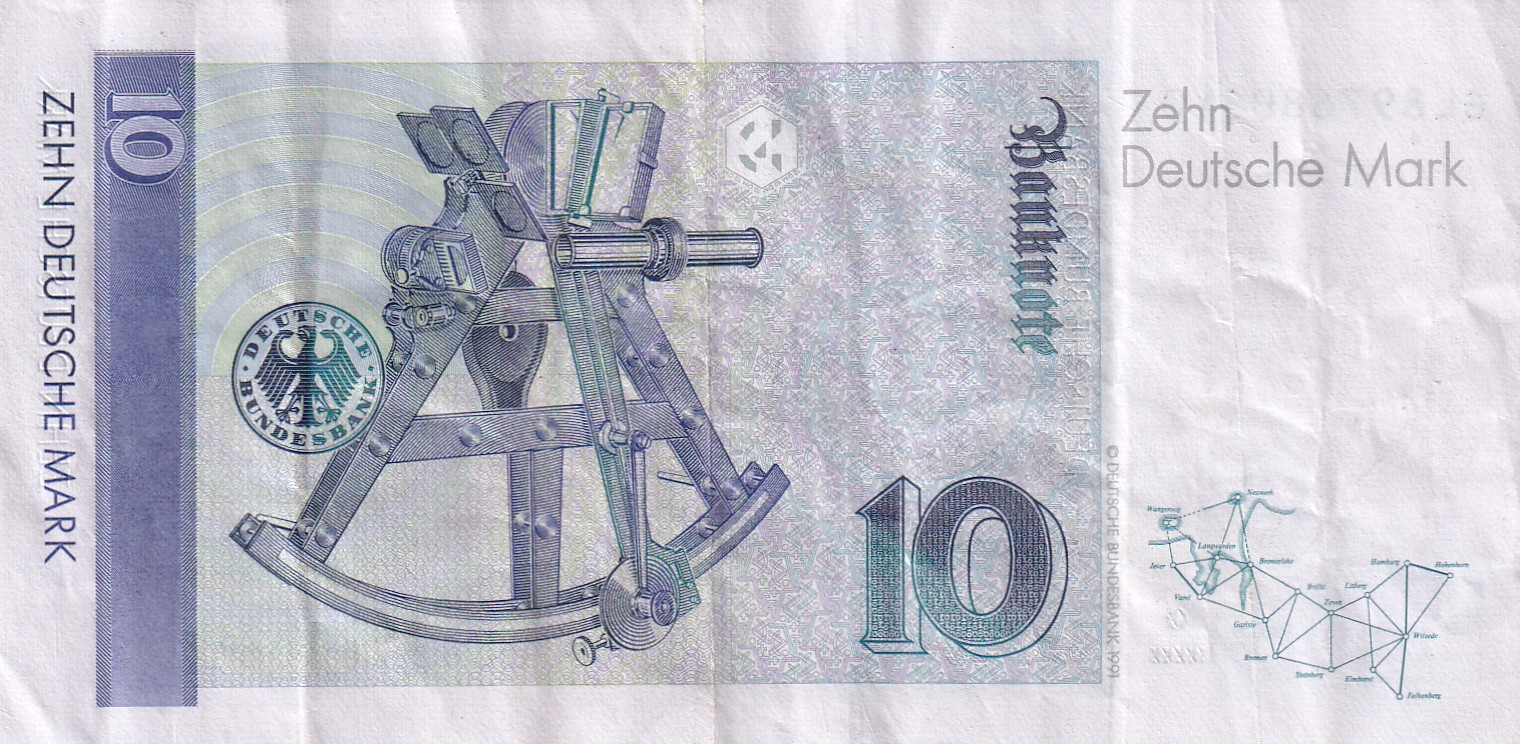 Germany 10 Deutsche Mark Rare World Note#B2 - Image 2