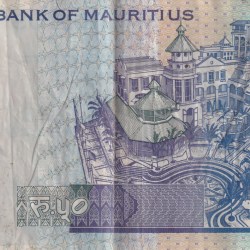 Alternative view of Mauritius 50 Rupees Rare World Note#B2