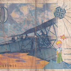 Alternative view of France 50 Francs (Saint-Exupéry) Rare World Note#B2