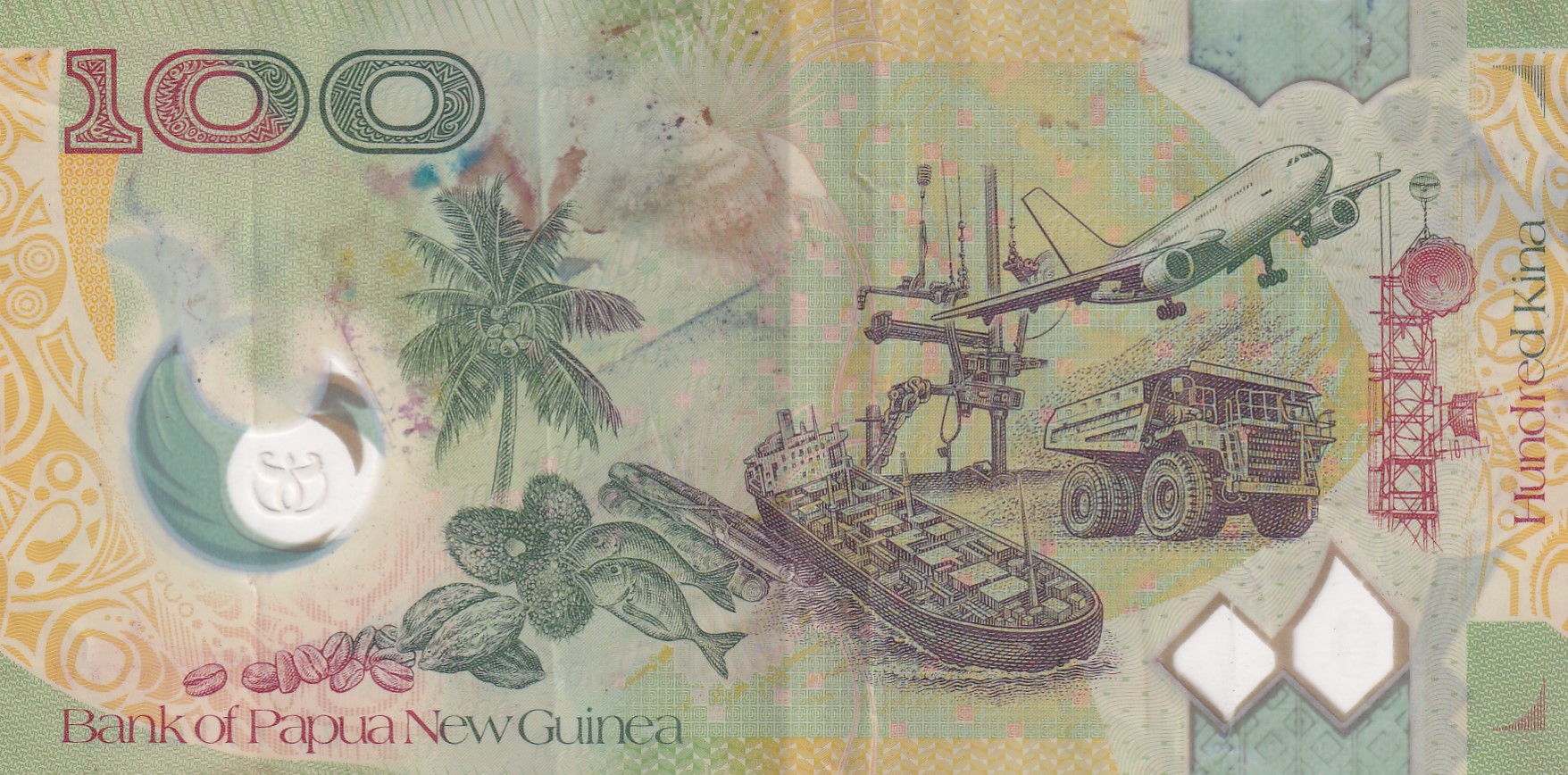 Papua New Guinea 100 Kina Asia-Pacific Economic Cooperation (APEC) Rare Polymer World Note #B2 - Image 2