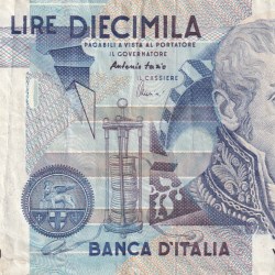 Italy 10 000 Lire (Volta) Rare World Note#B2