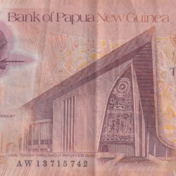 Papua New Guinea 20 Kina reduced size Rare World Polymer Note #B2