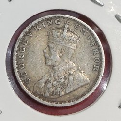 Alternative view of RARE HALF RUPEE GEORGE V 1922 BOMBAY MINT
