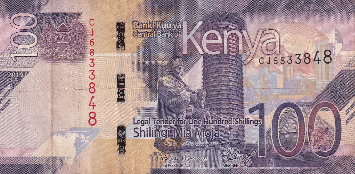 Kenya 100 Shillings Rare World Note#B2