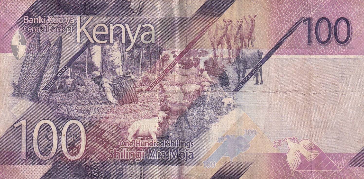 Kenya 100 Shillings Rare World Note#B2 - Image 2
