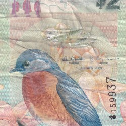 United Kingdom ; Bermuda 2 Dollars - Elizabeth II Bluebird Rare Note #B2