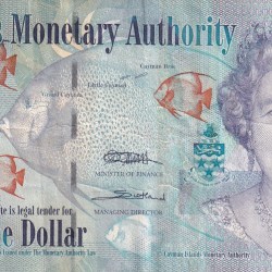 United Kingdom (Cayman Islands) 1 Dollar - Elizabeth II (D Series) Rare World Note#B2