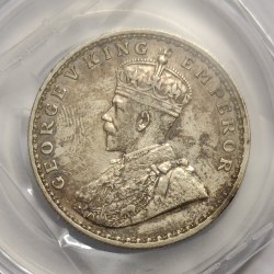 British India George V One Rupee 1911 Silver Coin High Grade