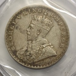 George V One Rupee 1915 Silver Coin RARE