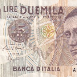 Italy 2000 Lire (Marconi) Rare World Note#B2