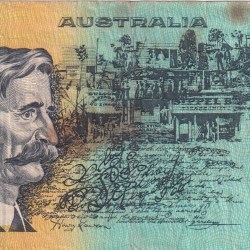 Alternative view of Australia 10 Dollars Rare World Note #B2