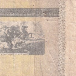 Alternative view of Cuba 1 Peso Convertible Rare World Note #B2