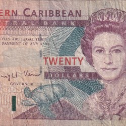 Eastern Caribbean States 20 Dollars World Note #B2