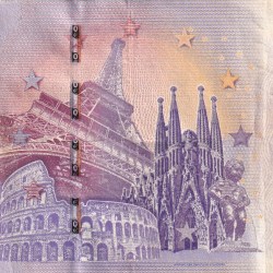 France 0 Euro (Vulcania - Sur les Traces des Dinosaures) Rare World Note#B2