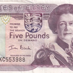 Jersey 5 Pounds World Note #B2