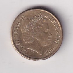 Alternative view of Australia 2 Dollars - Elizabeth II 4th Portrait - Lest We Forget - Eternal Flame Rare Coloured Coin #Z-134