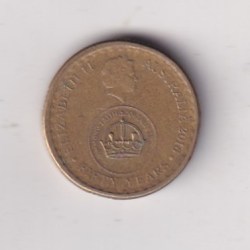 Australia 2 Dollars - Elizabeth II 4th Portrait - 50th Anniversary of Decimal Currency Rare Coin #Z-135