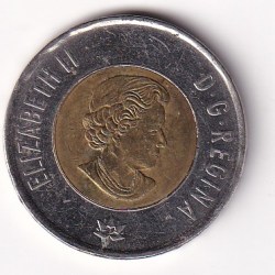 Alternative view of Canada 2 Dollar 2017 (Elizabeth II Dance of The Spirits) Bimetallic Coloured Coin#Z-117