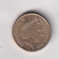 Alternative view of Australia 2 Dollars 2019 - Elizabeth II 4th Portrait - Wallabies Rugby Team Rare Coloured Coin #Z-137