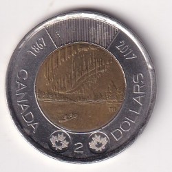 Canada 2 Dollars - Elizabeth II Dance of The Spirits Bimetallic Rare Coin #Z-143