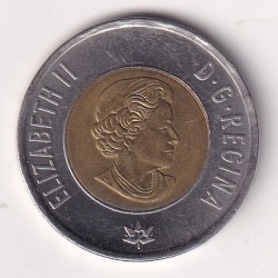 Alternative view of Canada 2 Dollars - Elizabeth II Dance of The Spirits Bimetallic Rare Coin #Z-143