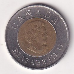 Alternative view of Canada 2 Dollars 2008 - Elizabeth II Quebec City Bimetallic Rare Coin #Z-149