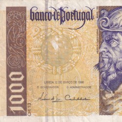 Portugal 1000 Escudos Rare Note #B2