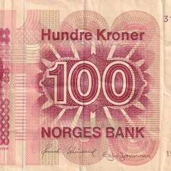 Norway 100 Kroner (Collet; pattern) Rare World Note#B2