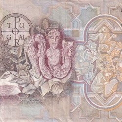 Alternative view of Portugal 1000 Escudos Rare Note #B2